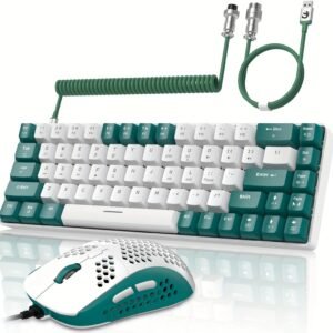Ergonomic RK-T8PR0 65% Mechanical Gaming Keyboard & Mouse Combo