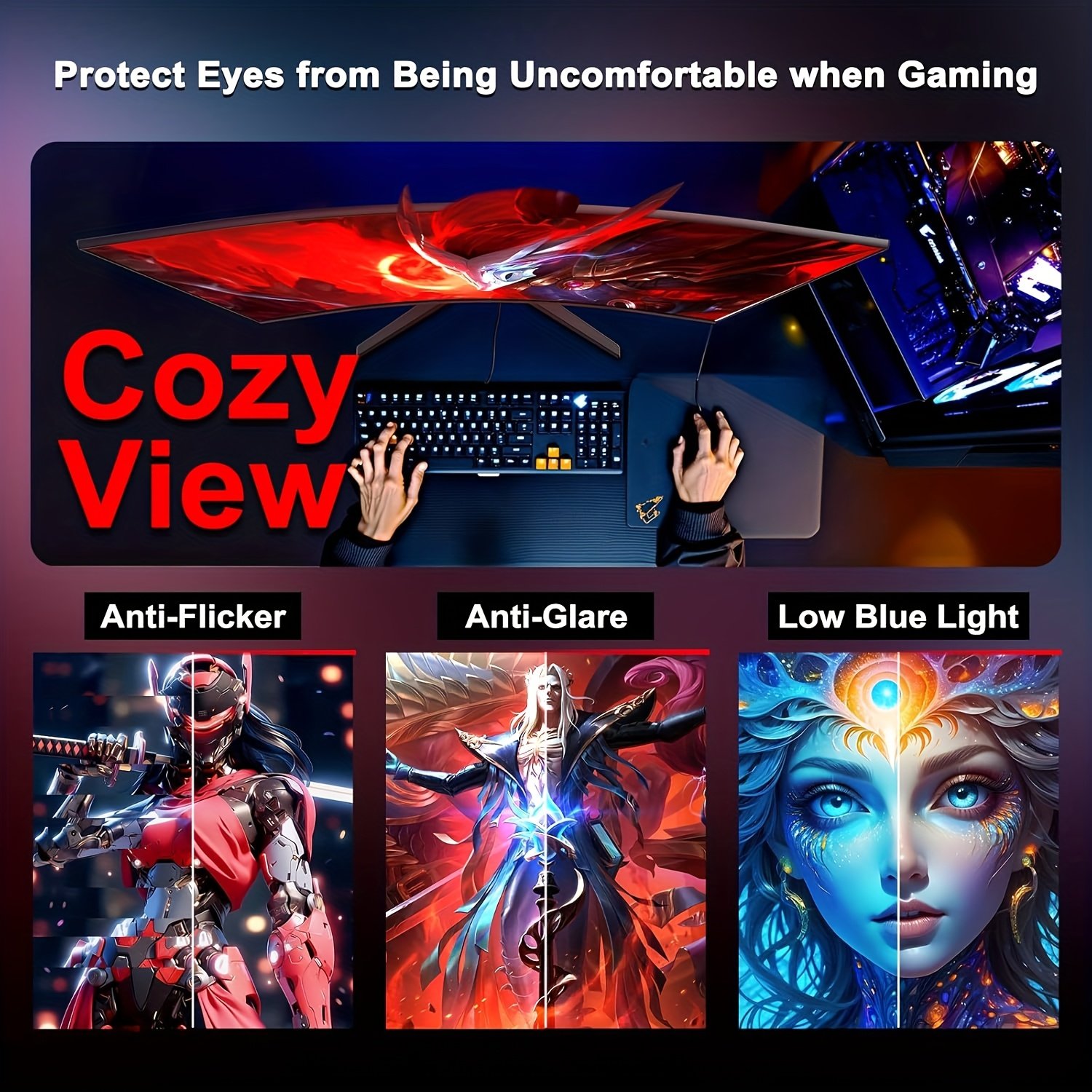 SOOANN 27-inch Curved Gaming Monitor 1800R 180Hz 1ms - Image 5