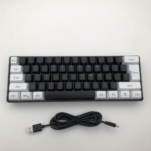 HXSJ Wired Keyboard with USB-C Detachable Cable, Portable Design