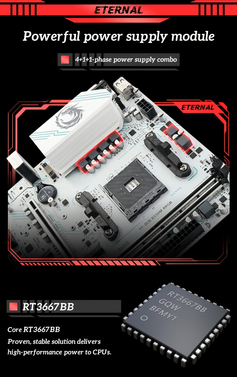 SOYO B550m ARGB Motherboard for AMD Ryzen 3-5 Series Processors, M-ATX Gaming & Streaming PC Build with RGB Lighting, PCIe 4.0, Dual M.2 NVMe/SATA SSD Slots, USB 3.2 Gen1, 1Gbps LAN & VGA Included (Compatible with Ryzen 3000/4000/5000 Series)