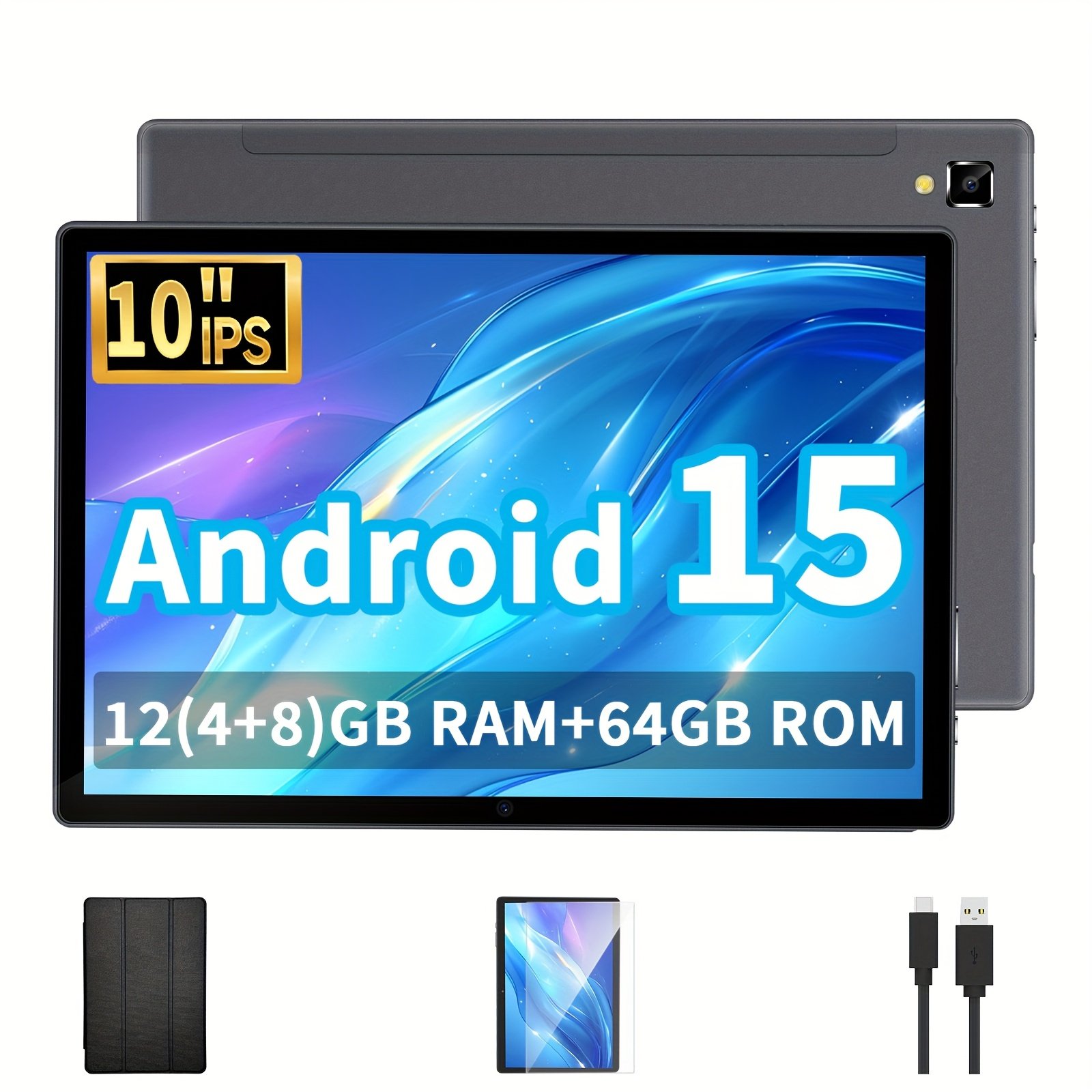 Relndoo Newest Android 15 2-in-1 Tablet 10.1 Inch with Keyboard - Image 4