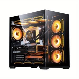 Stylish Gaming PC Case with E-ATX/ATX/M-ATX/ITX Motherboard