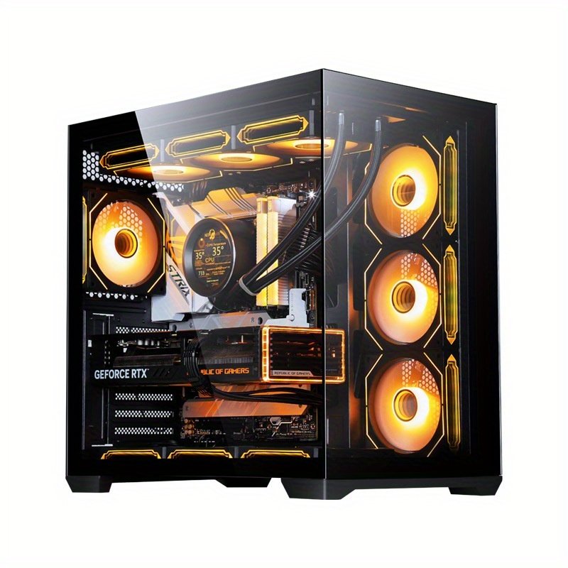 Stylish Gaming PC Case with E-ATX/ATX/M-ATX/ITX Motherboard