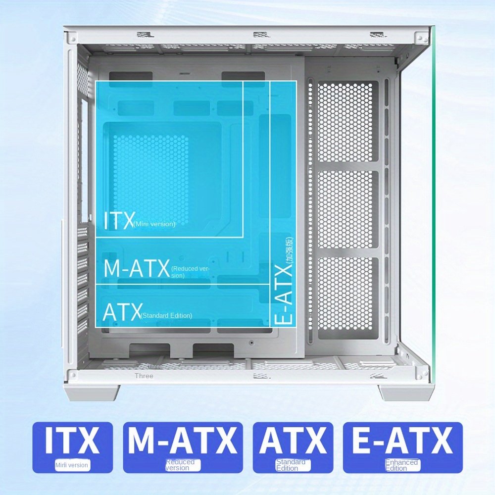 Stylish Gaming PC Case with E-ATX/ATX/M-ATX/ITX Motherboard - Image 4